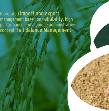 Integrated import and export management based on reliability, high performance and a unique administrative concept: Full Balance Management.